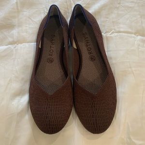 AUTHENTIC EUC Truffle Python Rothy “The Flat” size 12